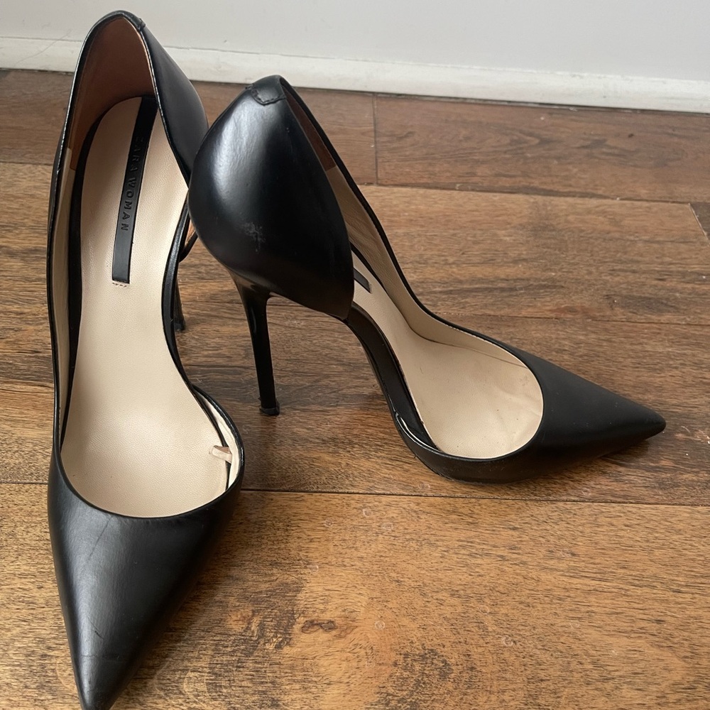 Zara Black Pointed Heels